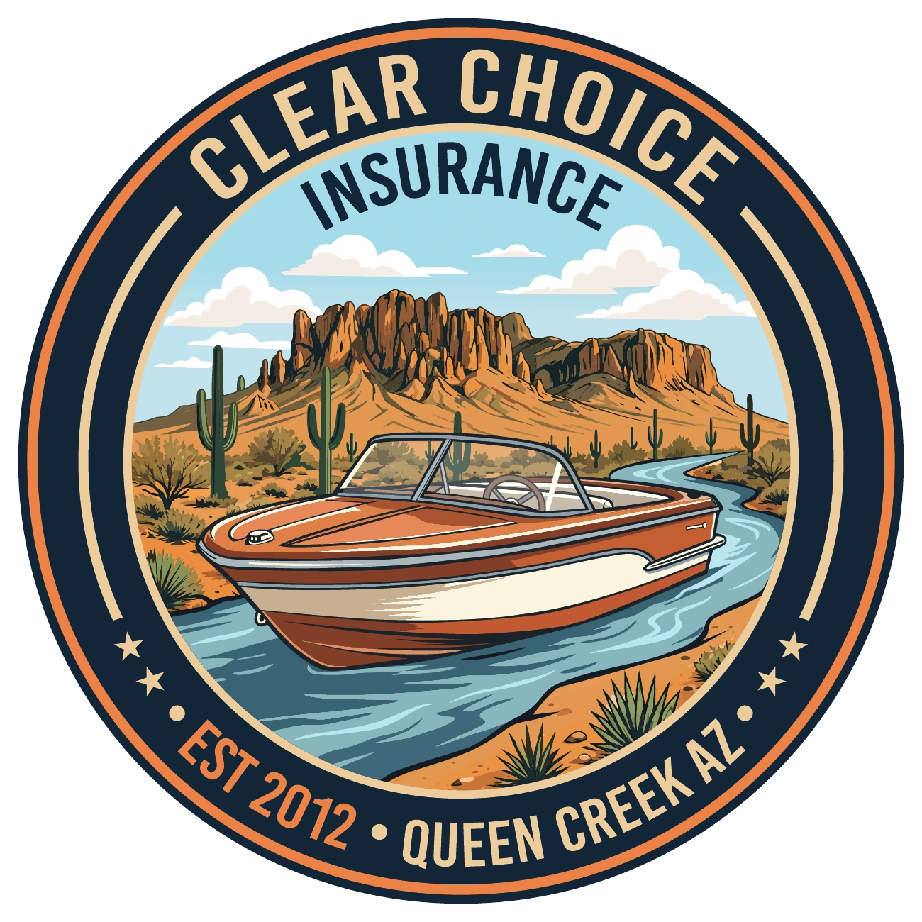 Boat — Clear Choice Insurance badge
