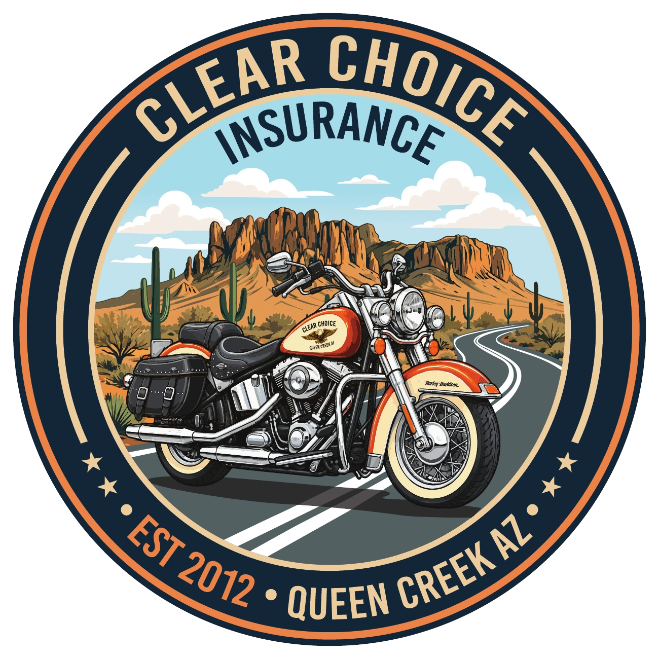 Motorcycle — Clear Choice Insurance badge