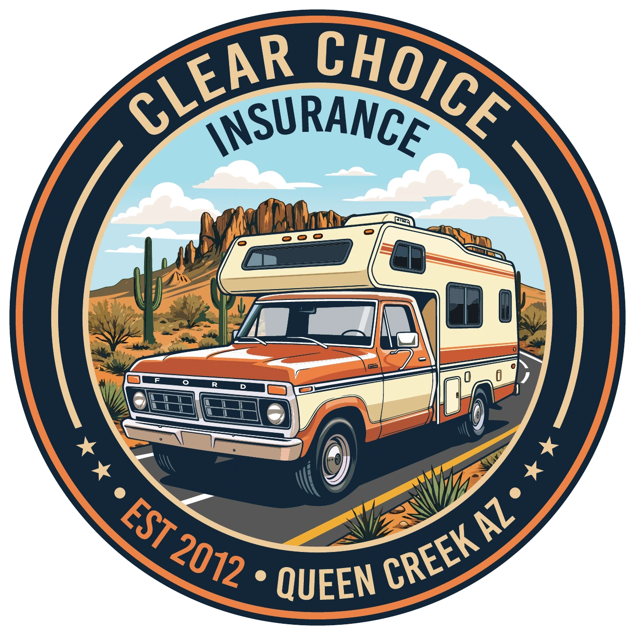 RV & camper — Clear Choice Insurance badge